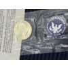 Image 4 : 1972 Eisenhower Uncirculated Silver Dollar - 40% Silver - FV $1.00 - in plastic packaging with note 