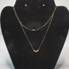 Image 1 : 14K Yellow Gold Necklace - Total Weight: 1.6g