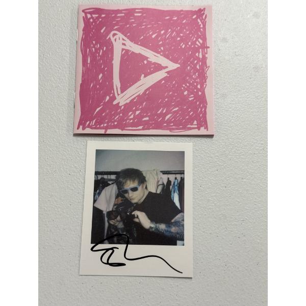 Official Ed Sheeran Authentically Autographed Polaroid Photo And Song List - Mint Condition