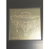 Image 2 : 3 Pc Framed Asian Design Foiled Embossed Icons Measures 15 x 15 Each