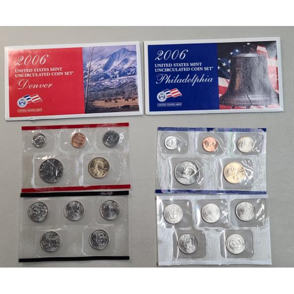 2006 Denver/Philadelphia U.S Mint Uncirculated Coin Sets
