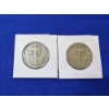Image 2 : 2 Walking Liberty Silver Half Dollars: 1946 and 1945