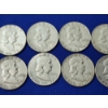 Image 3 : x10 Assorted Years Franklin Silver Half Dollars FV: $5.00