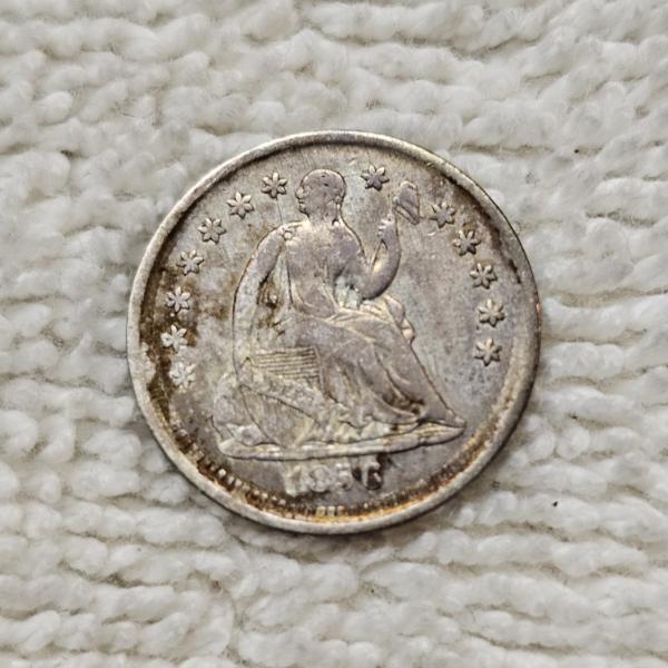 1856 90% Silver Seated Liberty Half-Dime FV: $.05