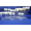 Image 2 : Lot of 14 Assorted Sizes Plastic Coin Storage Tubes