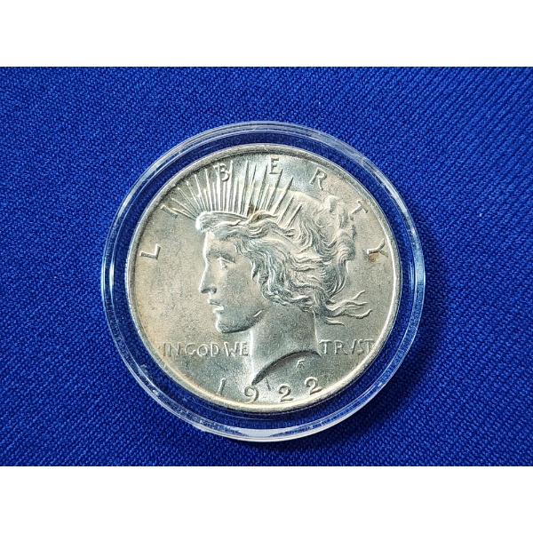 1922 90% Silver Peace Dollar
