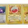 Image 3 : Three Vintage Rare Pokemon Cards: Ditto 18/62, Electrode 18/64, & Raichu 29/62
