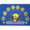 Image 5 : Lot of 4 Vintage Shell Presidential Collector Coin Sets Advertising Tokens - Some Partial