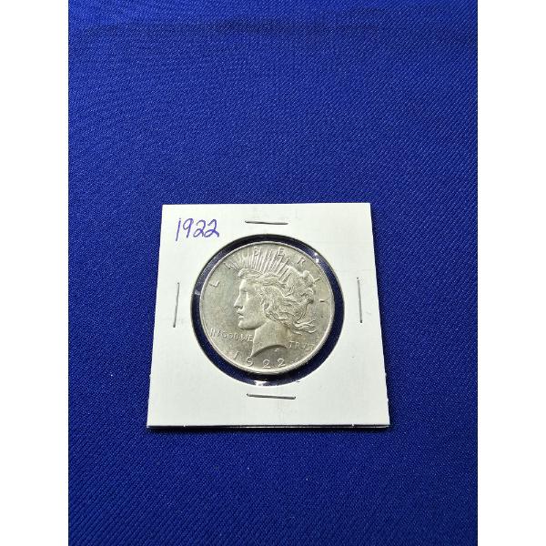 1922 Silver Peace Dollar - Excellent Condition!
