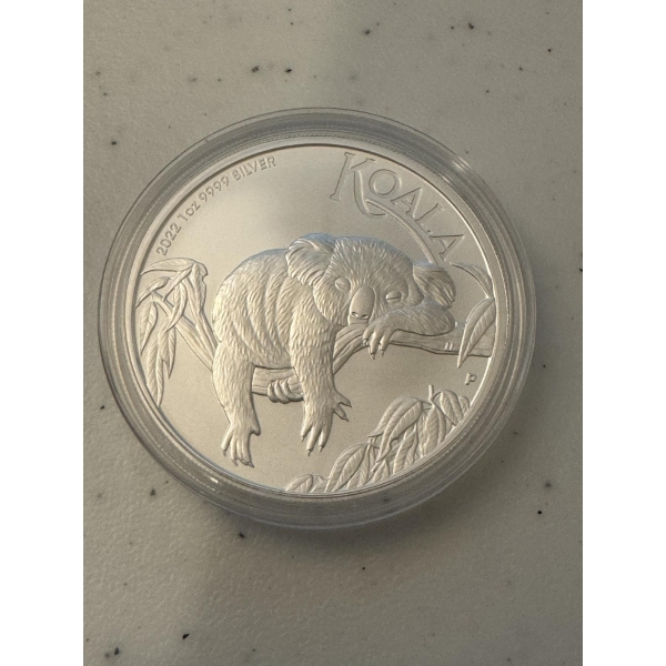 2022 Australia Koala 1oz .9999 Silver Troy Ounce Coin