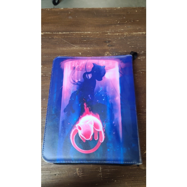 Pokémon Mewtwo Trading Card 3 Ring 9 Card Pocket Zip Up Binder With Sleeves - See Description