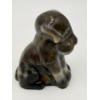 Image 2 : Adorable Degenhart Vintage Glass Dog Figurine- Dark Dapper Gray Slag