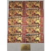 Image 1 : Set of 24k Gold Foiled Notes - Japanese "One Piece" Theme with COA. Each note weighs app 5+ grams