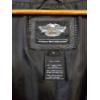 Image 2 : Harley Davidson Men's Leather Vest With Chain Closures Size 3XL - Excellent Condition