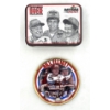 Image 1 : Bill Elliot Nascar Plate and Back to Back Daytona 500 Winners Tin (Empty)