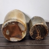Image 4 : Two Smaller Stoneware Crocks ~ D.Miller Stamp & Unstamped ~ One Standing 11 Inches Tall & One 7 In.