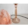 Image 3 : 2 Glass Candle Holders with Candles and Working Himalayan Salt Lamp 