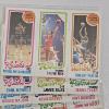 Image 4 : Vintage 1980-81 Topps Basketball Unseparated Three-Panel Trading Cards Collection