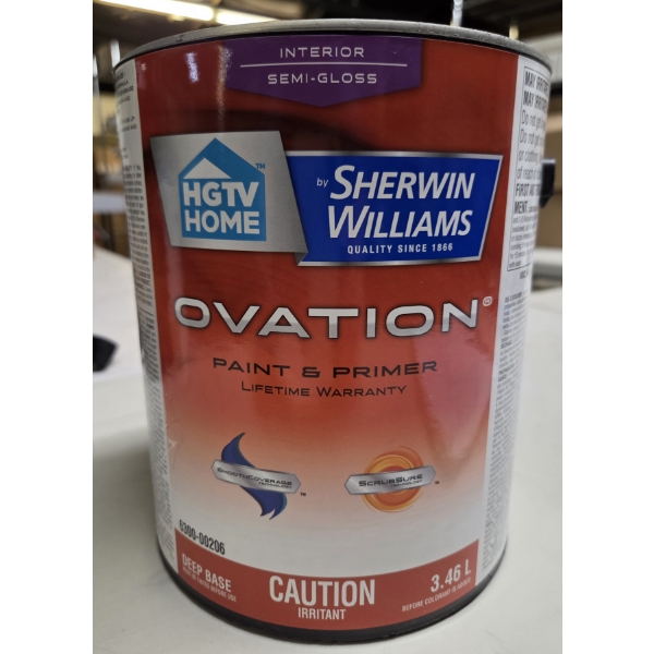 Brand New One Gallon Tintable White Sherwin Williams Ovation Paint + Primer 