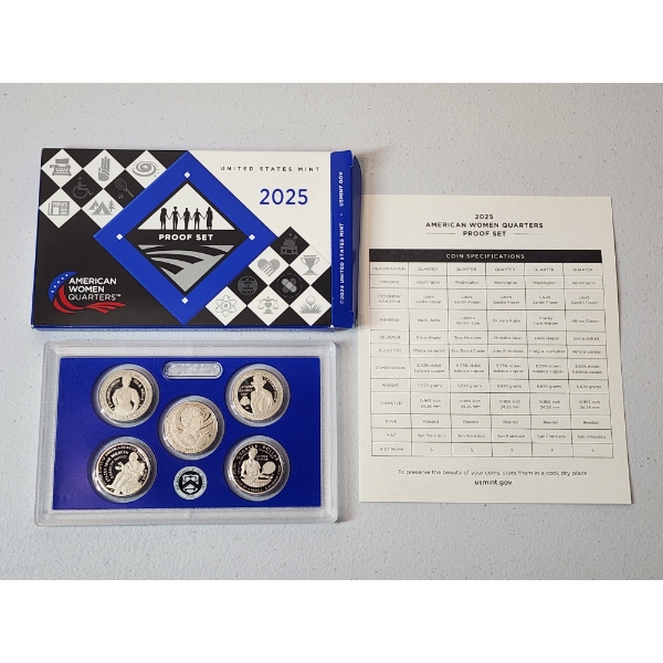 U.S. Mint 2025 American Women Quarters Proof Set