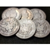 Image 2 : $3.00 Face Value in 90% Silver Barber Half Dollars - Assorted Conditions!