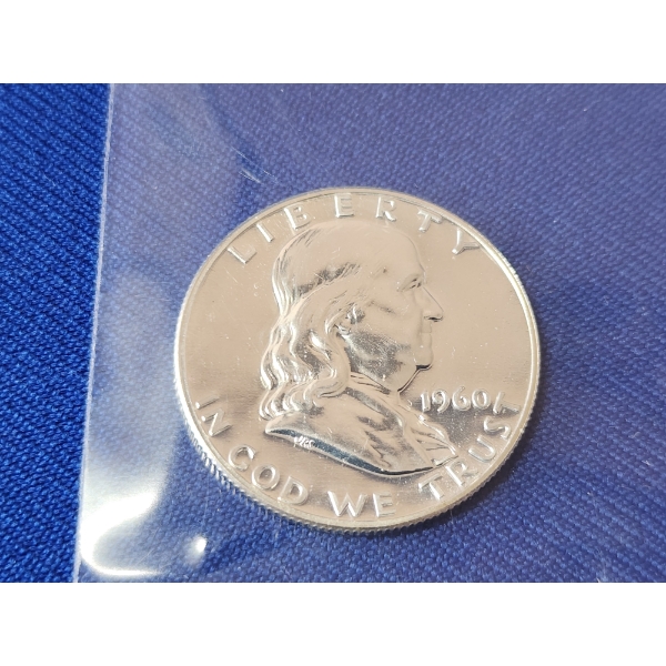 1960 United States Franklin Half Dollar Proof - 90% Silver