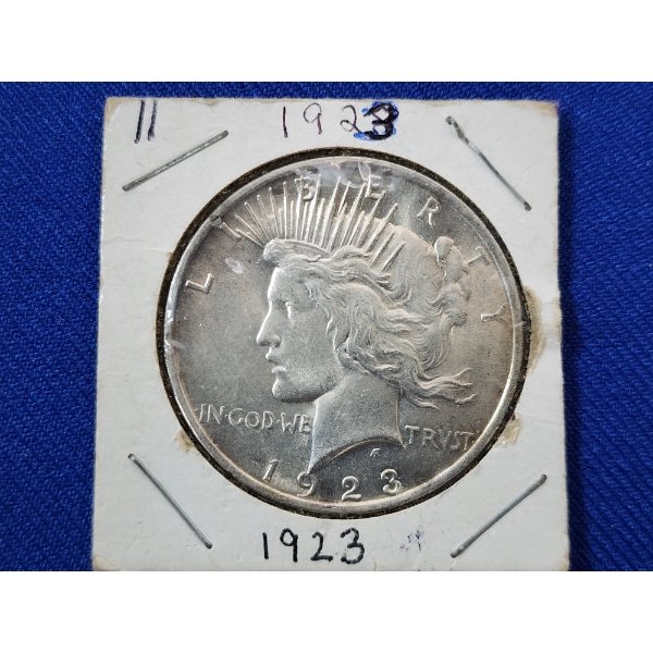 1923 90% Silver Peace Dollar