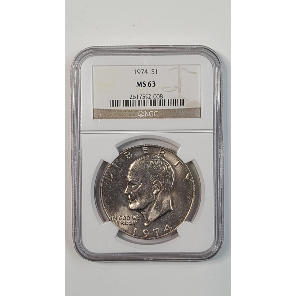 NGC 1974 MS 63 Eisenhower Dollar 