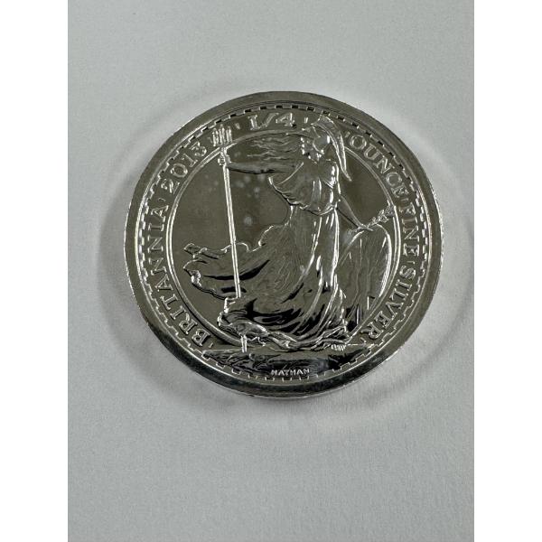 2013 Britannia 1/4 Troy Oz .999 Fine Silver Coin - Mint Condition - Low Production 20,000