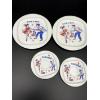 Image 3 : Vintage Irwin Plastic Rock 'n' Roll Plates - 6 Total - 3 Medium sized and 3 small 