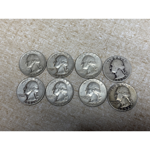 90% Silver U.S. Quarters - FV $2.00 - Various Years