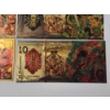 Image 7 : x10 Assorted Anime "One Piece" 999999 24K Gold Foil Banknotes Set