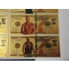 Image 4 : x8 Assorted WWE Stone-Cold Steve Austin $100 999999 24K Gold Foil Banknotes Set w/ CoA