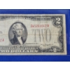 Image 5 : x2 United States $2 Red Seal Notes: 1928 G & 1928 D - Very Good - In Protective Sleeves