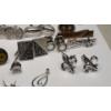 Image 4 : Lot Of Assorted Silver-tone Cuff Links, Tie Clips, & More