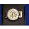 Image 6 : Gold-Plated Trump Coin, Washington Stamp, & Gold-Tone Coin Money Clip