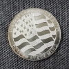 Image 2 : One Troy Ounce .999 Fine Silver Patriotic Home of the Free BECAUSE of the Brave Golden State Mint 