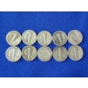Image 4 : Lot of 10 Assorted Years Silver Mercury/Barber Dimes - 90% U.S. Silver - Face Value $1.00