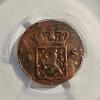 Image 2 : PCGS GENUINE 1795-1840 One Duit Netherlands East Indies Boston Tea Party Coin 