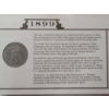 Image 4 : Two U.S. Silver Morgan Dollars in Display Cards & Protective Binder Page - 1885-O & 1899-O