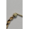 Image 3 : Set Of 14K Yellow Gold Twisted Rope Hoop Earrings - Weight: 1.5g