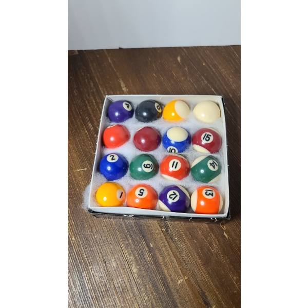 Complete Set Of Mini Vintage Professional Pool Balls