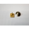 Image 2 : Small 10K Gold "NRM" Pin / 10K Pin Weight: 1.1g / Total Weight: 2.9g