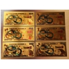 Image 2 : 6 Pc Set Pure 24k .999 Gold Foil "Dragon Ball Z"Nippon Ginko Bank Notes - Each In Mint Condition