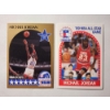 Image 1 : Two 1990 Michael Jordan NBA Basketball Trading Cards ~ Both In Near Mint Condition!