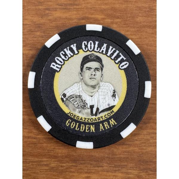 Joe Gazzo Golden Arm Rocky Colavito Cleveland Indians Poker Chip