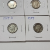 Image 7 : x10 Assorted Years United States 90% Silver Mercury Dimes - Face Value: $1.00