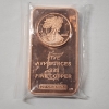 Image 1 : Five AVP Ounce .999 Fine Copper Bar - Walking Liberty Design
