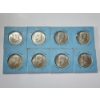 Image 1 : x8 Assorted Years 40% Silver Kennedy Half Dollars FV: $4.00