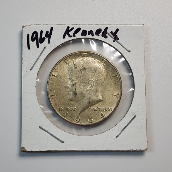 1964 United States Kennedy Half Dollar - 90% Silver 